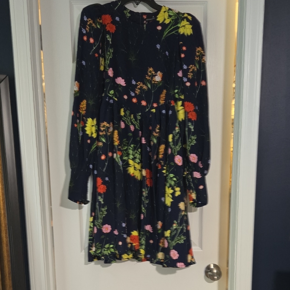 Pomander Place Multicolor Floral Long Sleeve Dress